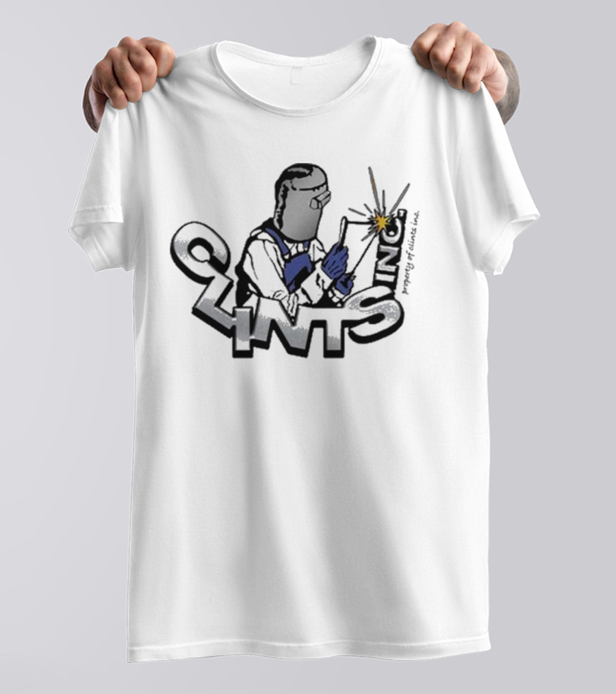 Clintsinc Mechanic Welding Torch Iconic Character T-Shirt