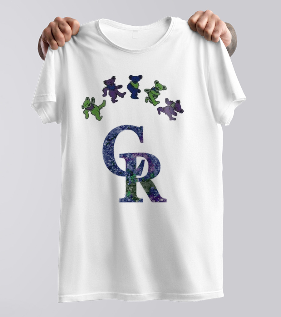 Colorado Rockies Grateful Dead Dancing Bears 2025 T-Shirt