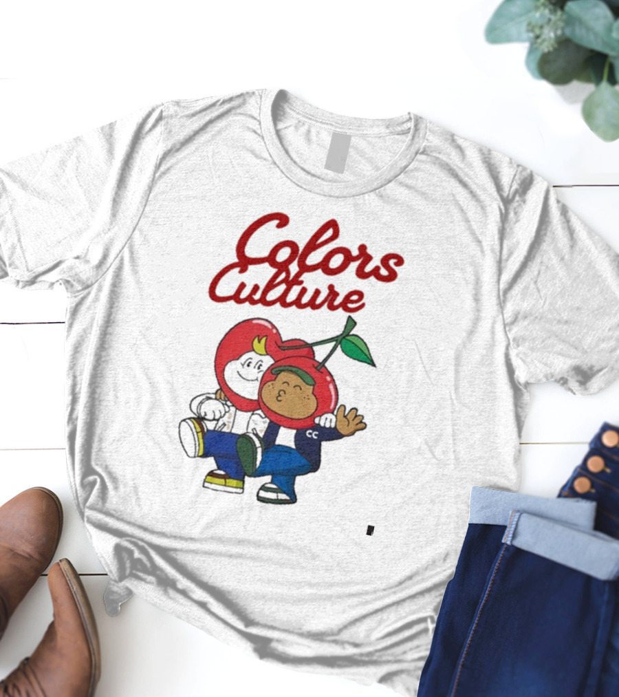 Colors Culture Chubby And Friends Cherry Head Graphic T-Shirt