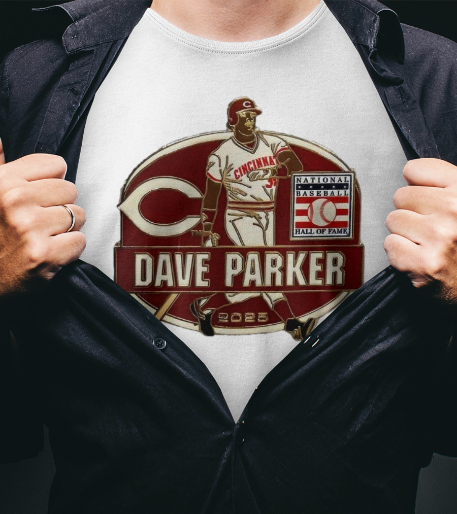 Dave Parker Cincinnati Reds National Baseball Hall Of Fame 2025 Collector’s T-Shirt