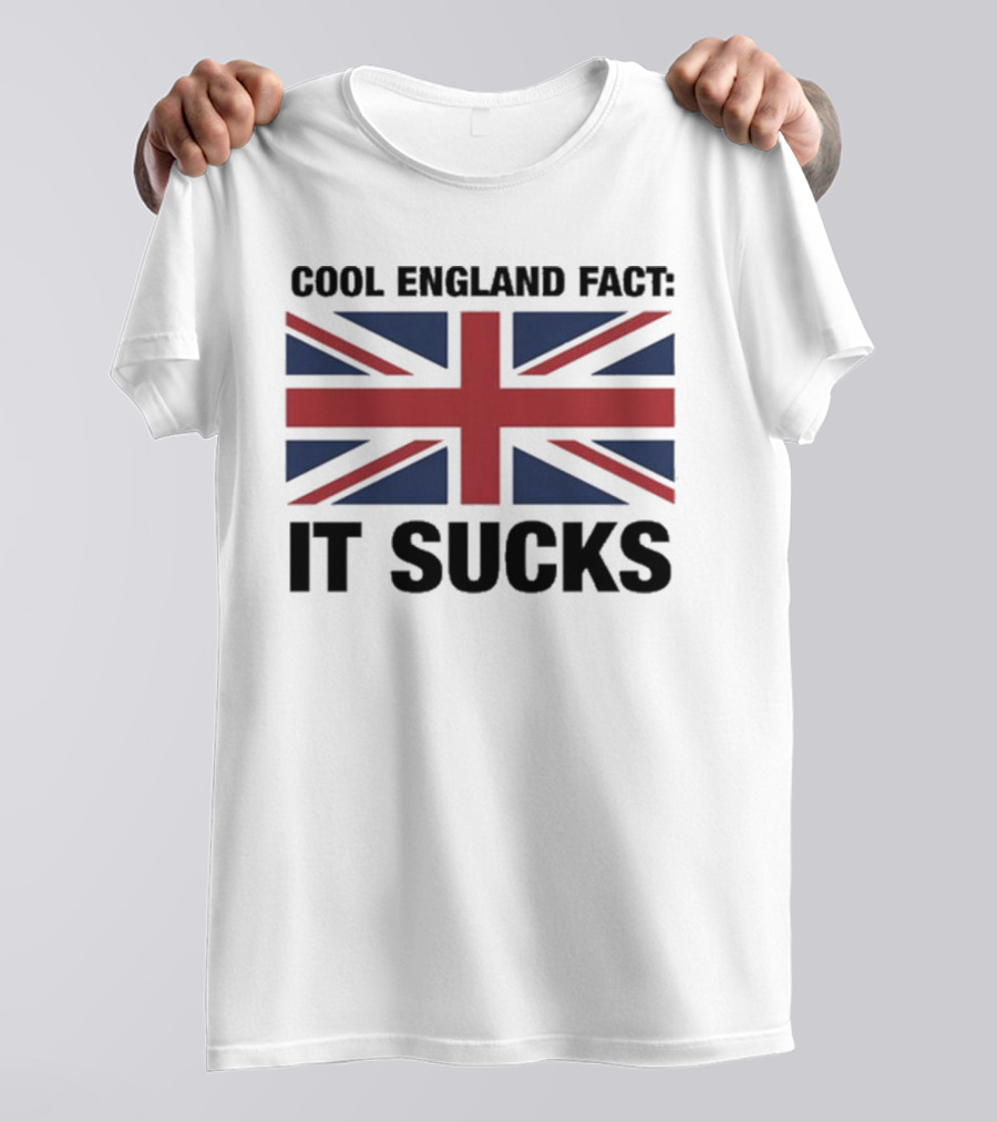 Cool England Fact It Sucks Union Jack T-Shirt