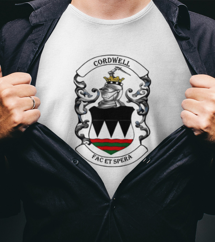 Cordwell Crest Coat Of Arms With Crown And Shield T-Shirt