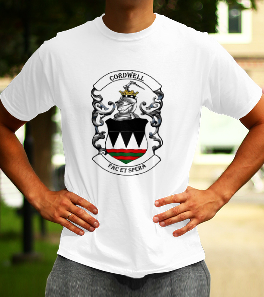 Cordwell Crest Coat Of Arms With Crown And Shield T-Shirt