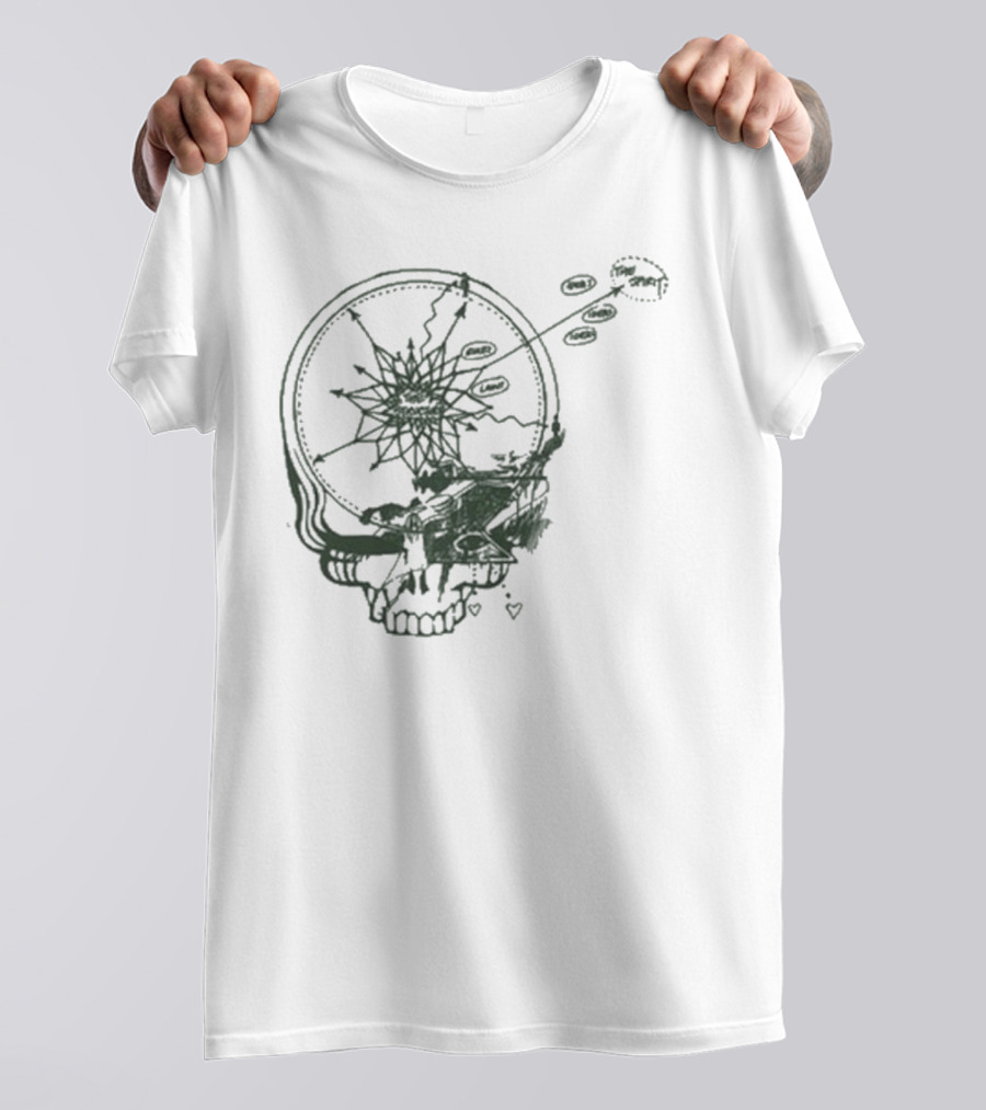 Dead & Company Psychedelic Skull Staring At Goats 2025 T-Shirt