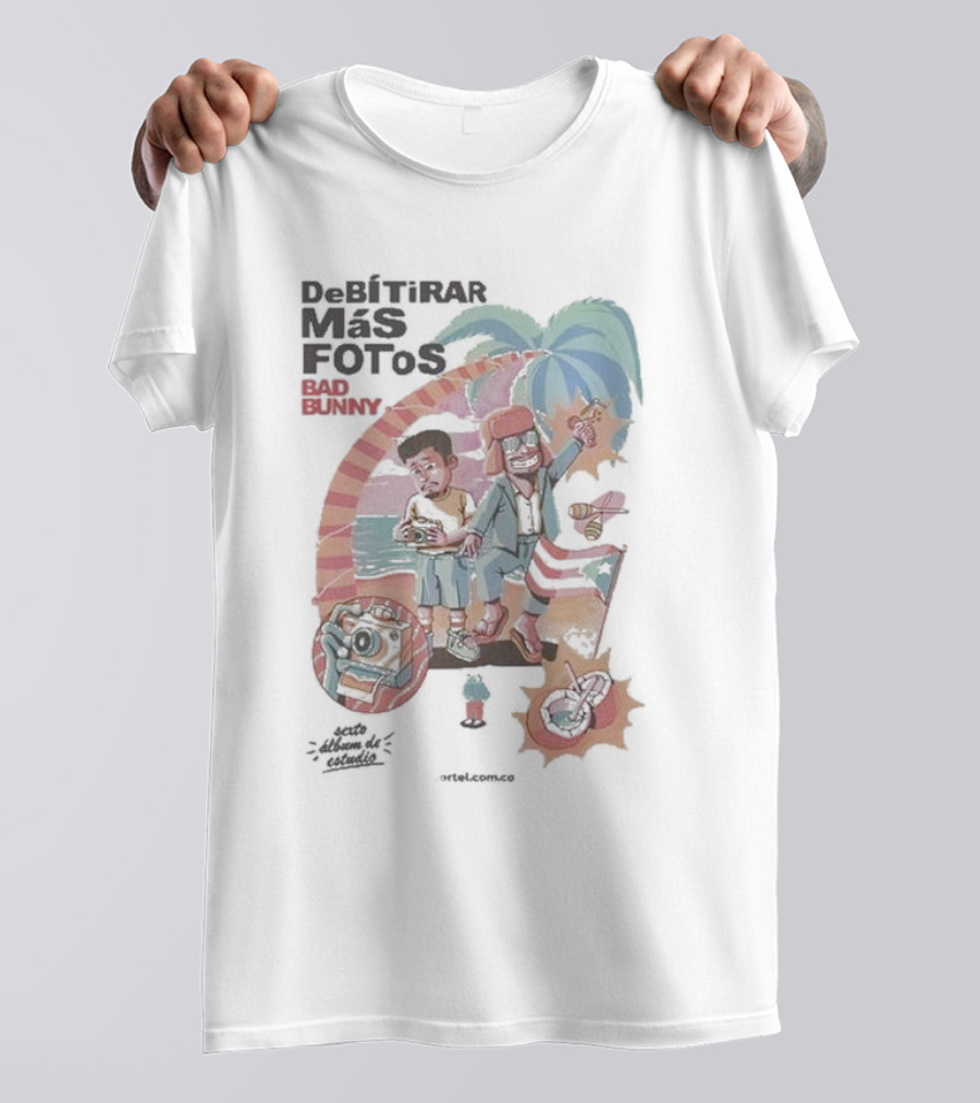 Debí Tirar Más Fotos Bad Bunny Isla Magica Palm Trees Tropical Vibes T-Shirt