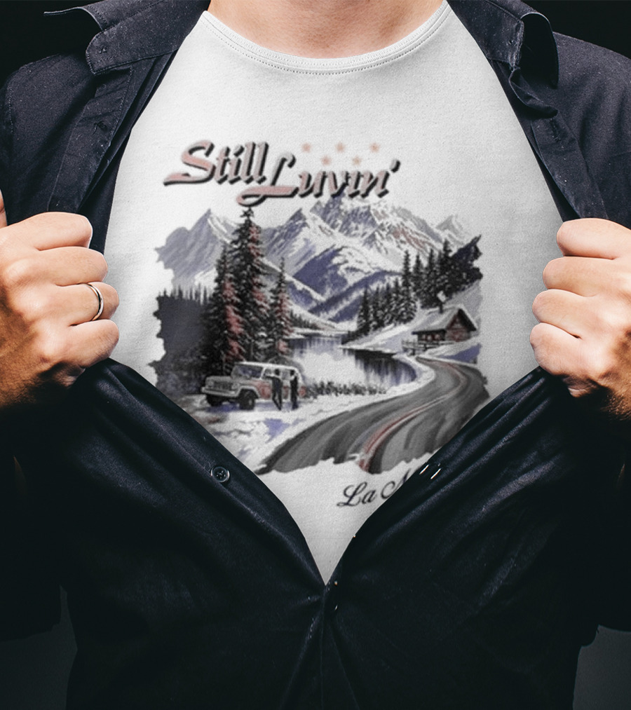 Delaossa Still Luvin Blanca Mountain Road Scene T-Shirt