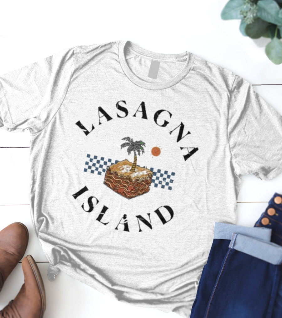 Try Guys Lasagna Island Event Jan 25 2025 Candle Sunburst Checkered Pattern T-Shirt