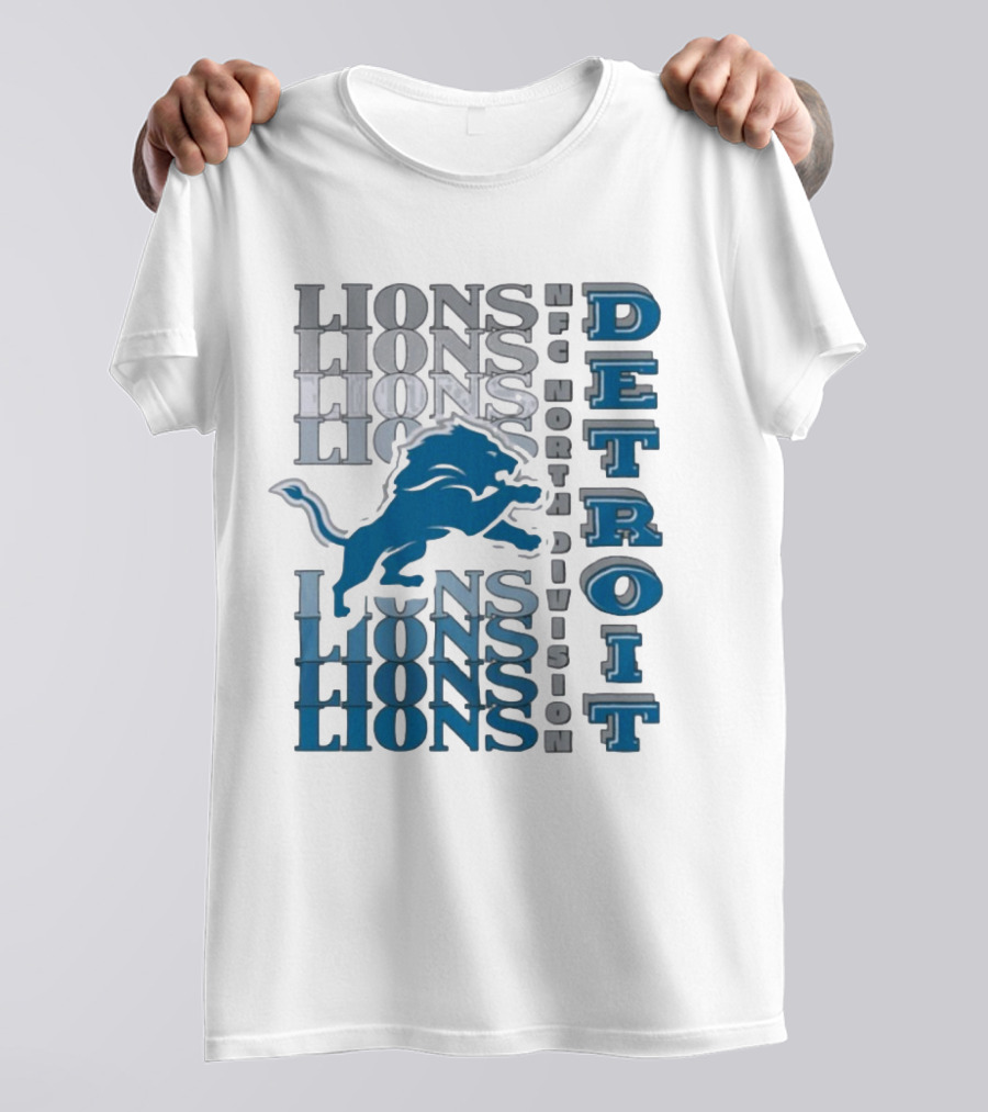 Detroit Lions NFC North Division LIONS DETROIT T-Shirt