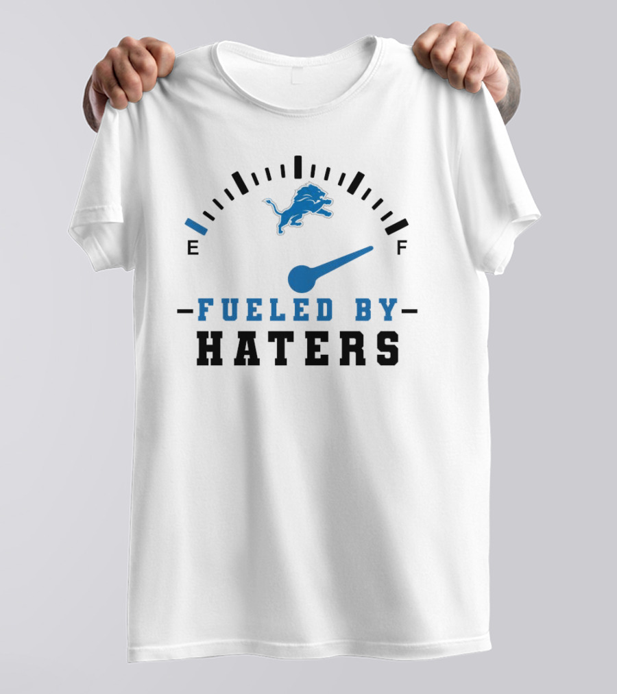 Detroit Lions Fueled By Haters Speedometer T-Shirt