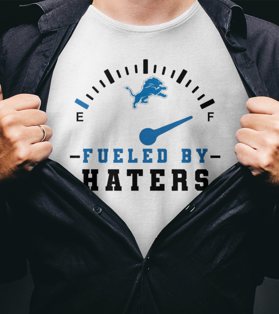 Detroit Lions Fueled By Haters Speedometer T-Shirt