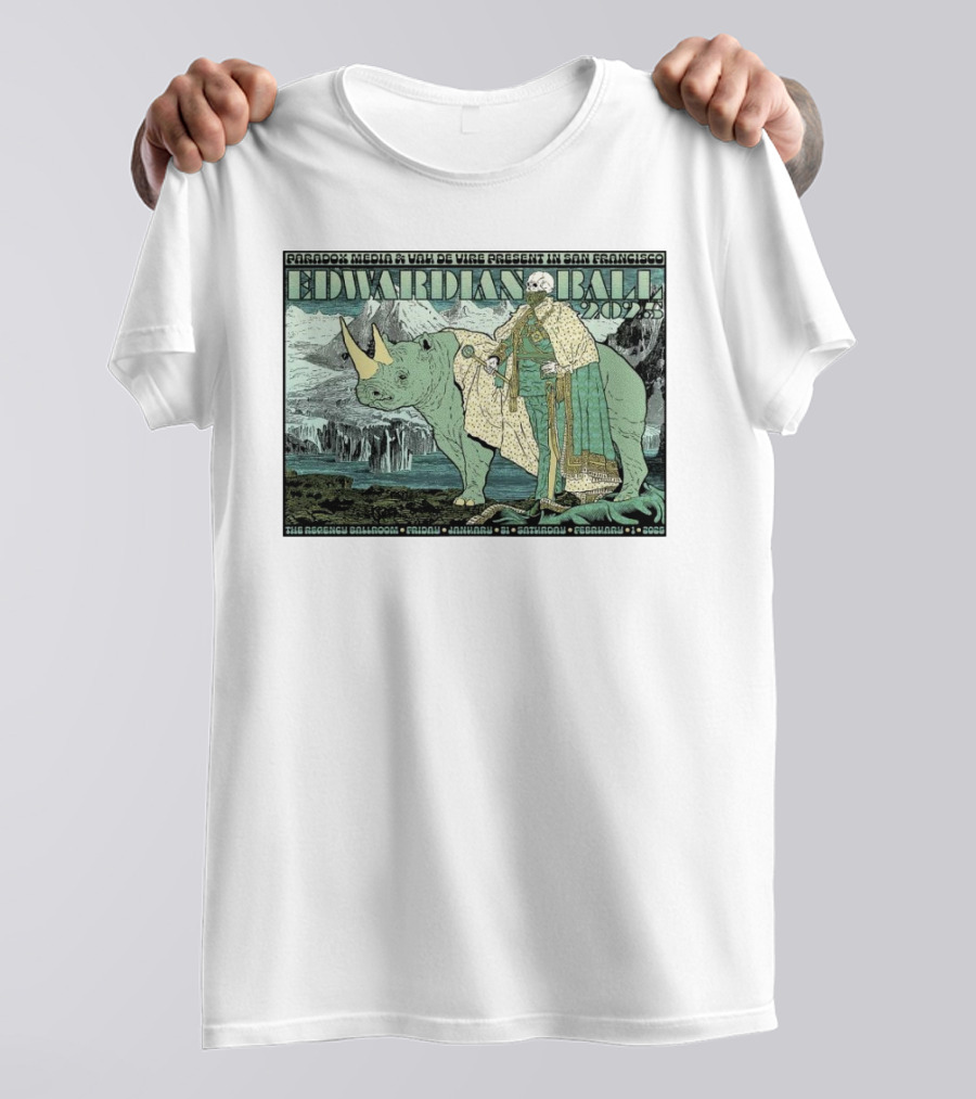 Paradox Media Vau De Vire Edwardian Ball 2025 San Francisco Regency Ballroom Jan 31 Feb 1 T-Shirt