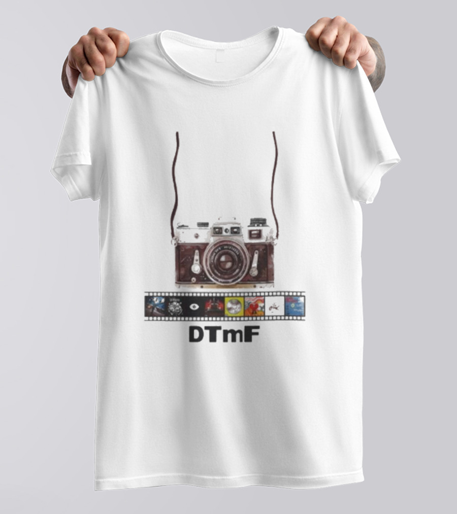DTmF Camera Filmstrip Album 2025 Bad Bunny Signature T-Shirt