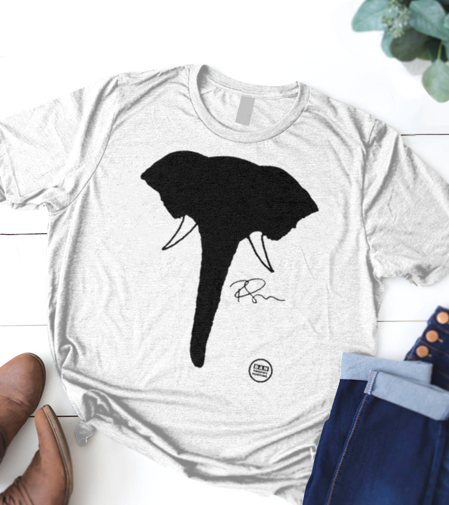 Ricky Gervais Elephant Silhouette T-Shirt