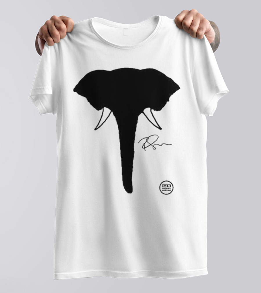 Ricky Gervais Elephant Silhouette T-Shirt