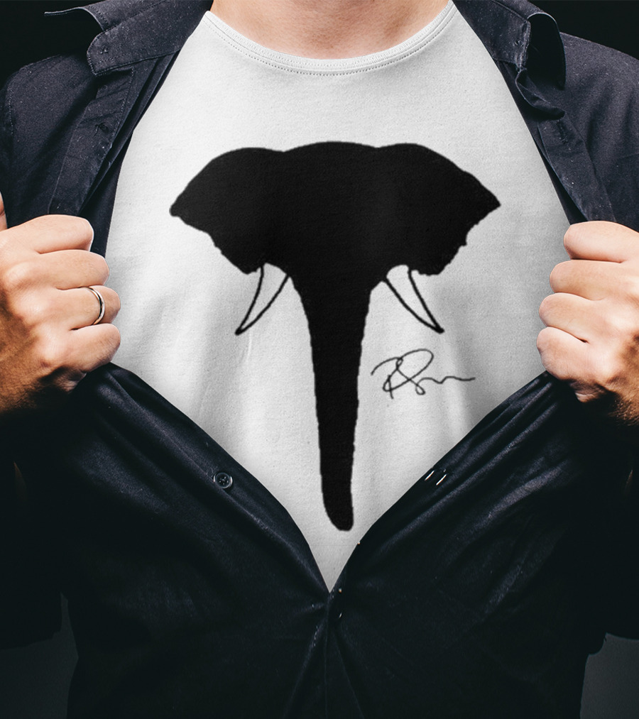 Ricky Gervais Elephant Silhouette T-Shirt