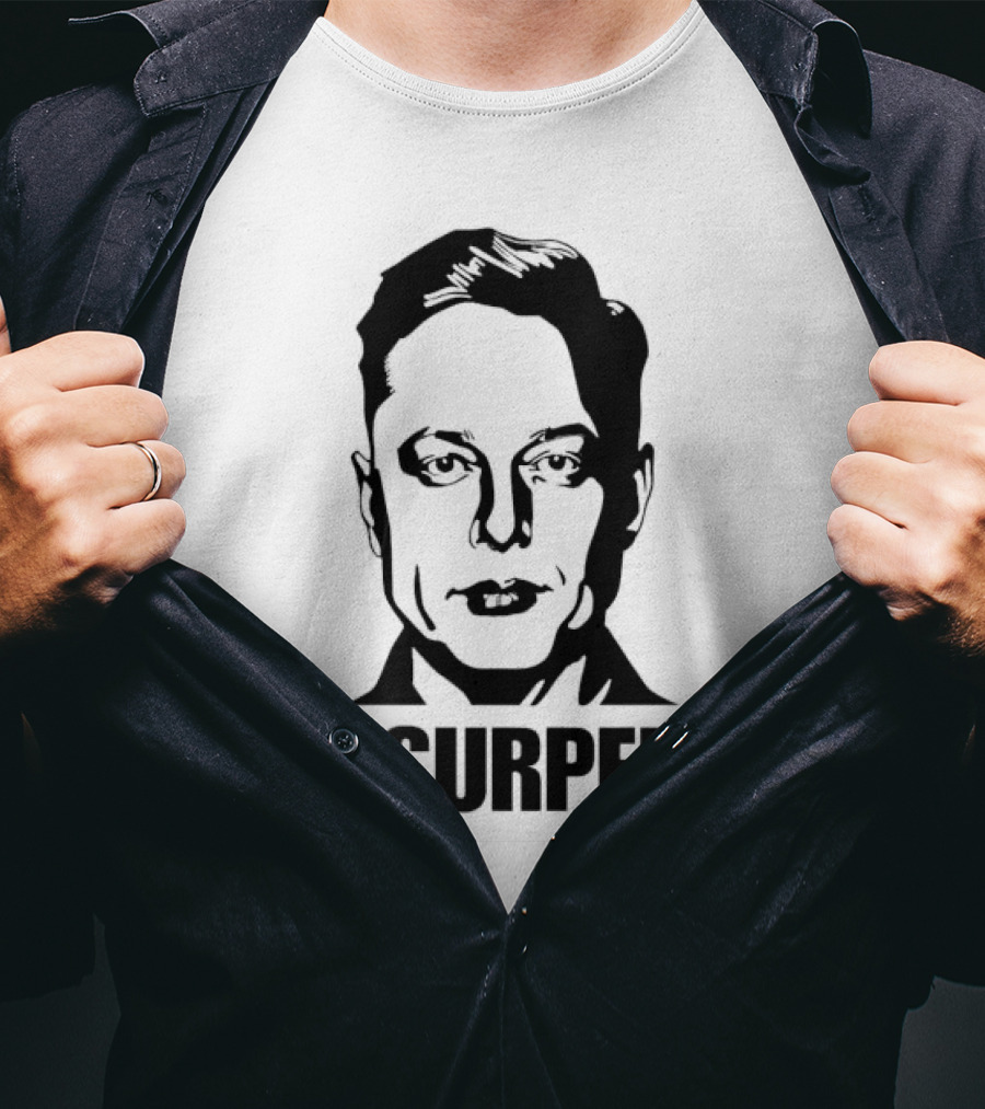 Elon Musk Usurpator Iconic Minimalist Style T-Shirt