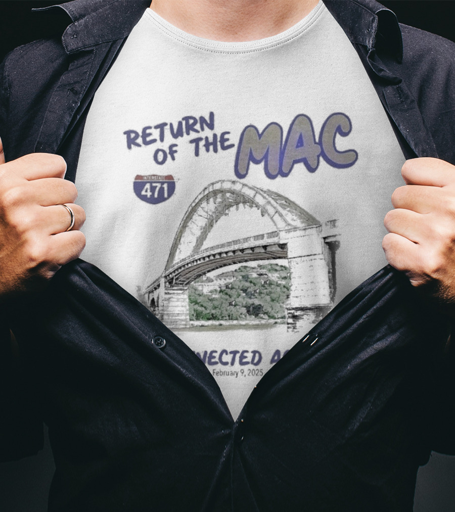 Return Of The Mac Connected Again 2025 Terminal Theme T-Shirt