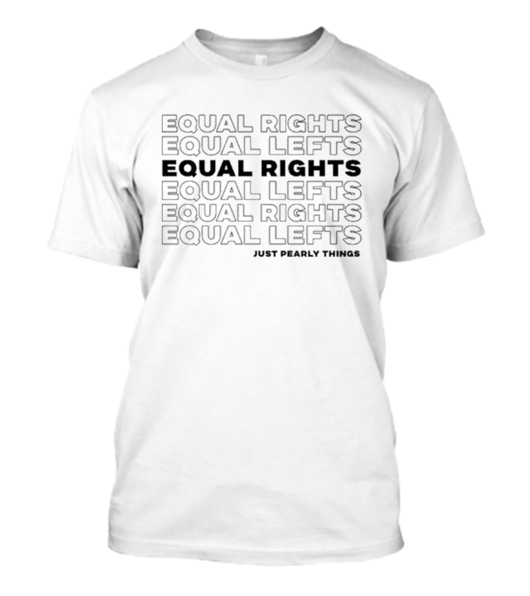 Equal Rights Equal Lefts Boxing Gloves Feminist Statement T-Shirt
