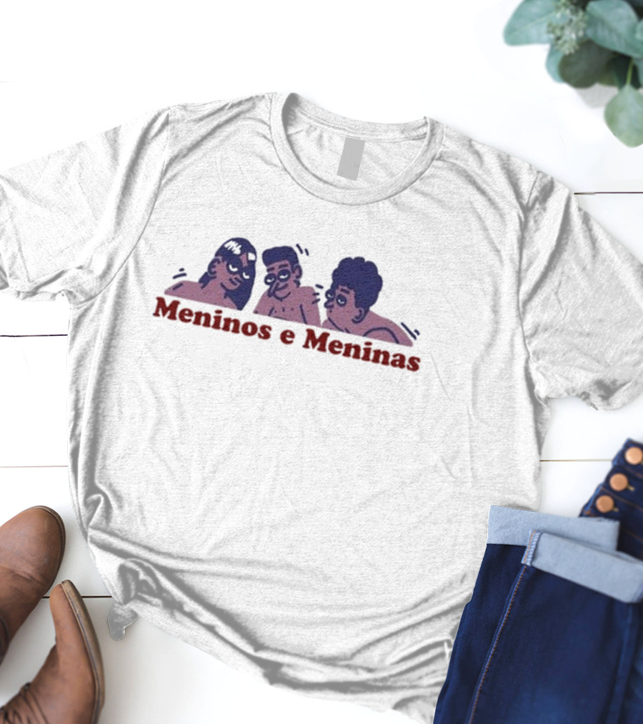 Meninos E Meninas Eri Eros Playful Cartoon Illustration T-Shirt