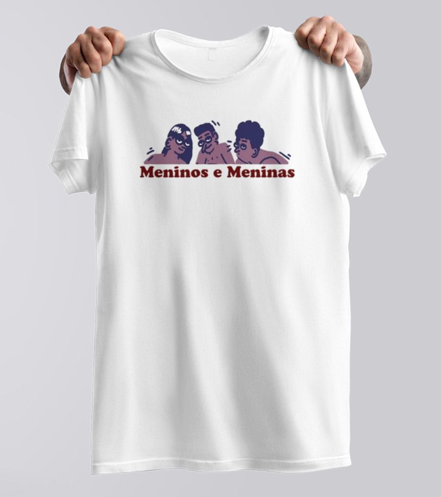 Meninos E Meninas Eri Eros Playful Cartoon Illustration T-Shirt