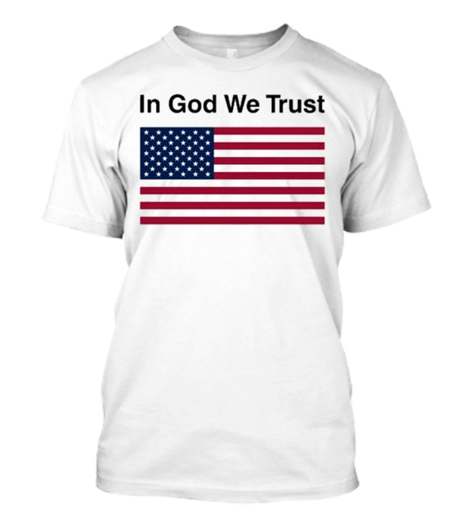 Eric Adams In God We Trust American Flag Pattern T-Shirt