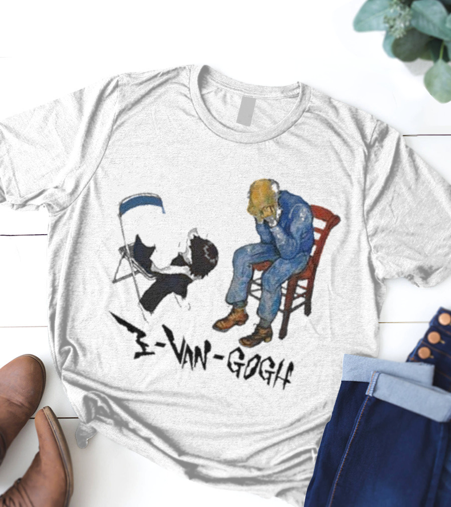 Evangogh Ikari Shinji And Gate Van Gogh Mashup T-Shirt