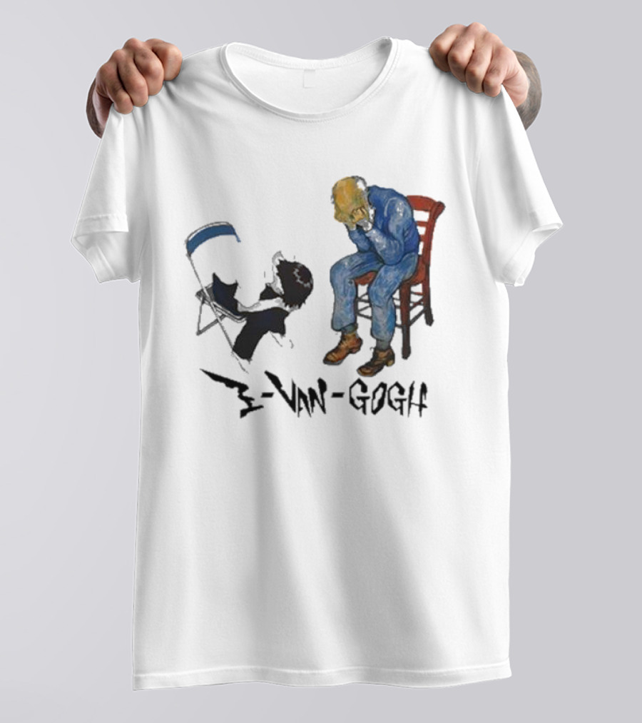 Evangogh Ikari Shinji And Gate Van Gogh Mashup T-Shirt