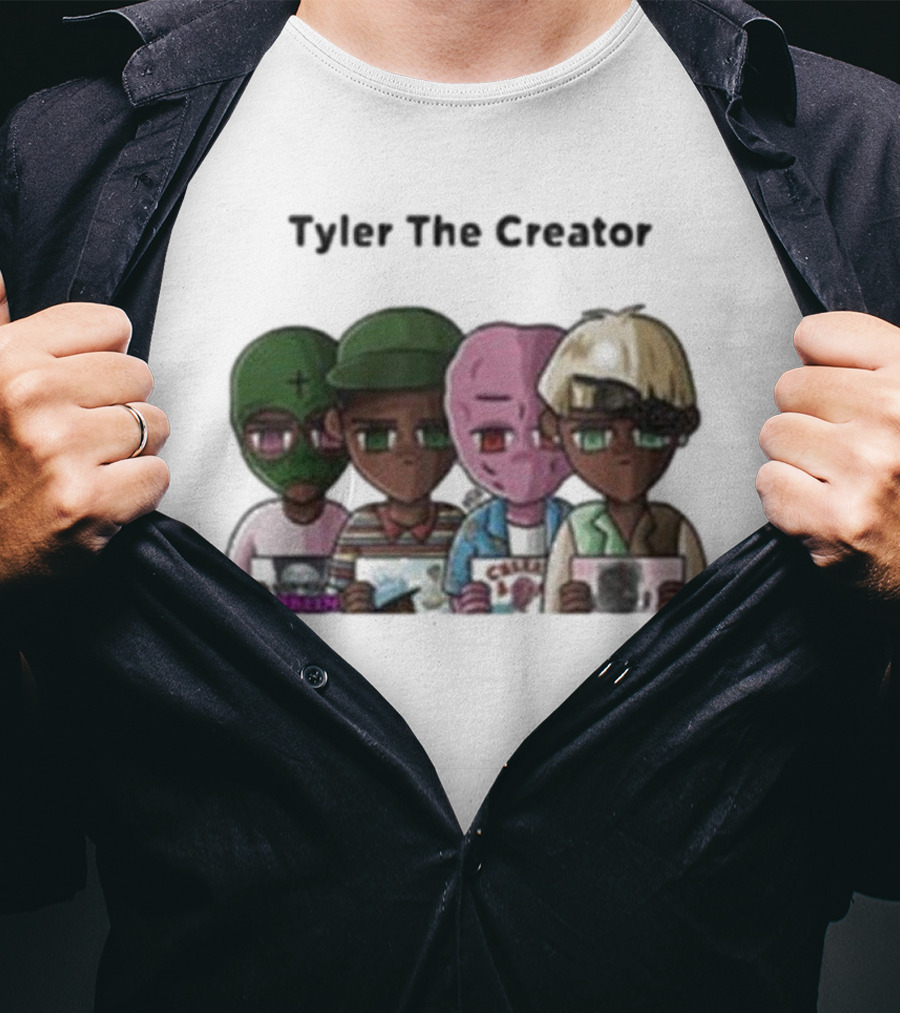 Evolution Tyler The Creator Flower Boy Goblin Wolf Cherry Bomb T-Shirt
