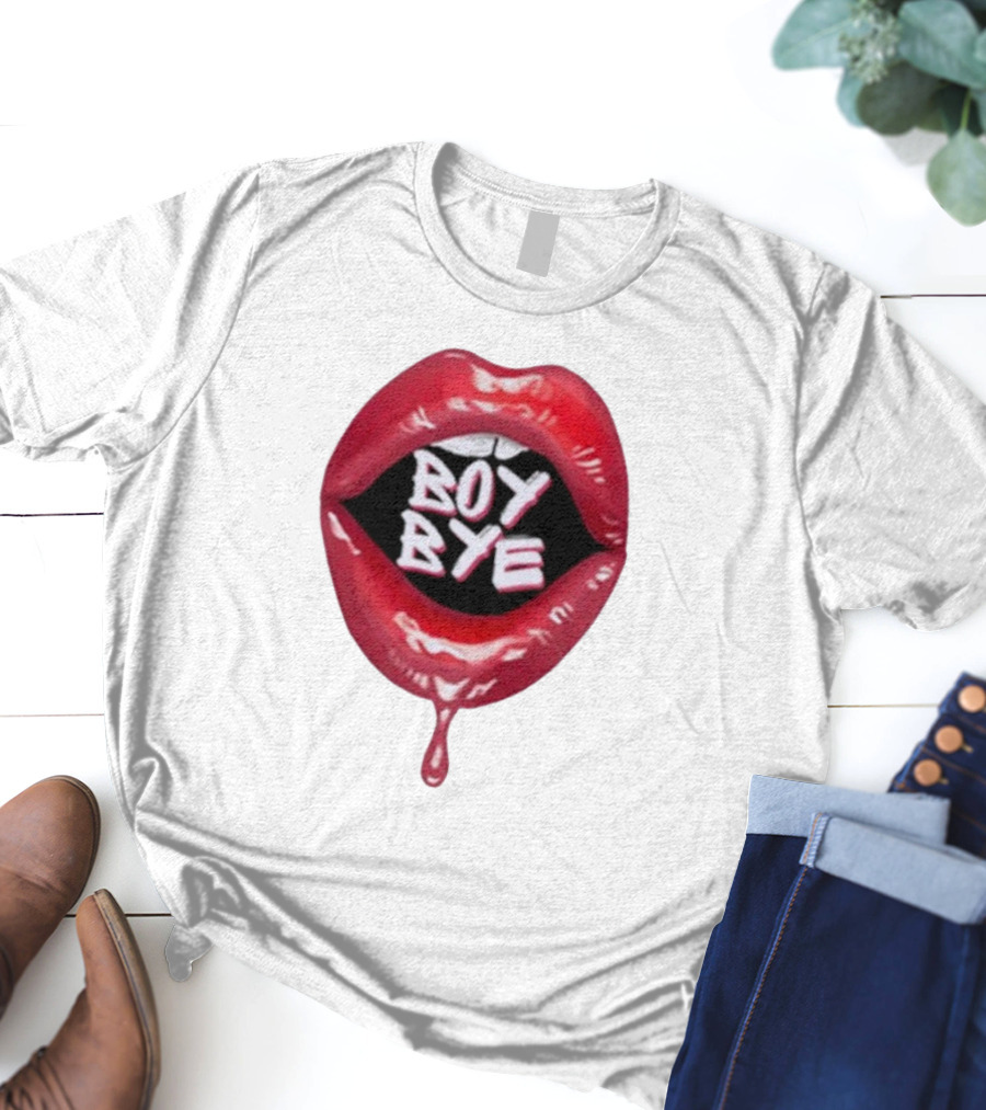 Fabulous Demps Boy Bye Red Lips Bold Style T-Shirt