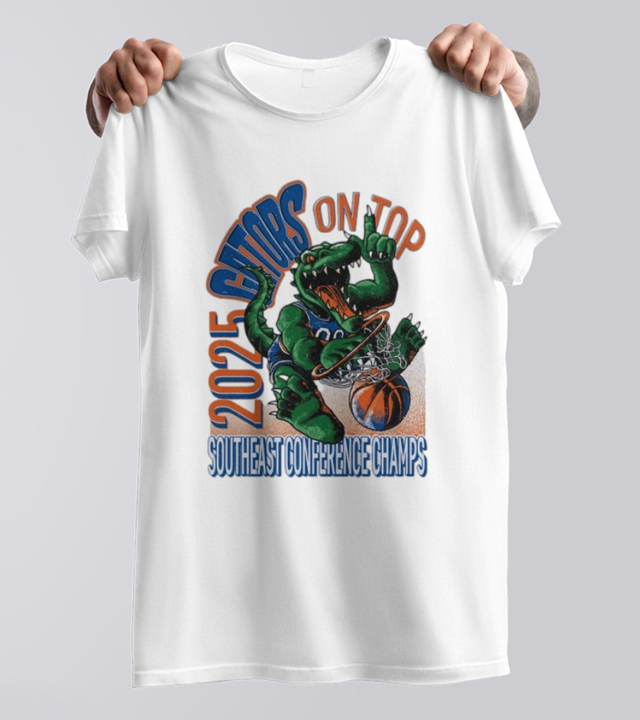 2025 Gators On Top Southeast Conference Champs T-Shirt