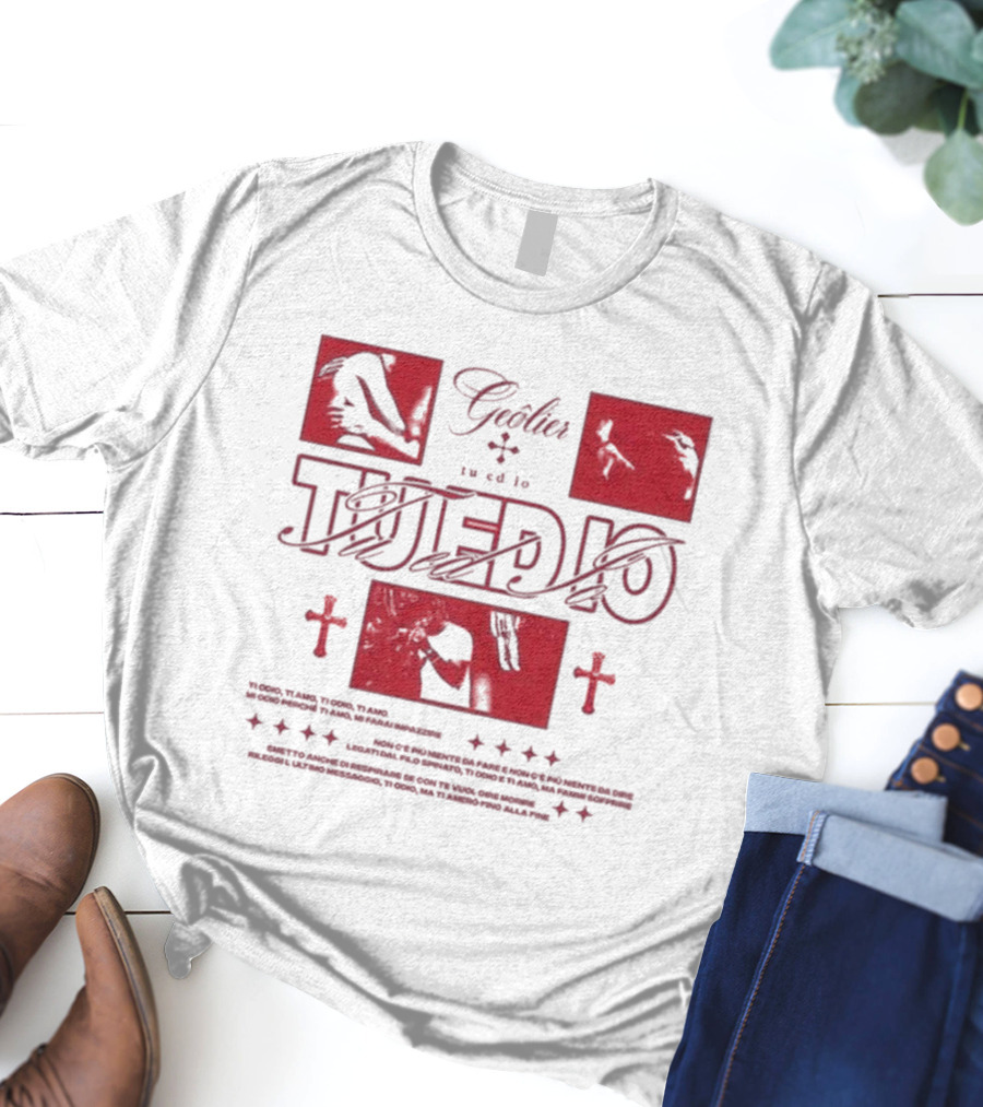 Tu Ed Io Geolier Iconic Visual Elements And Text T-Shirt