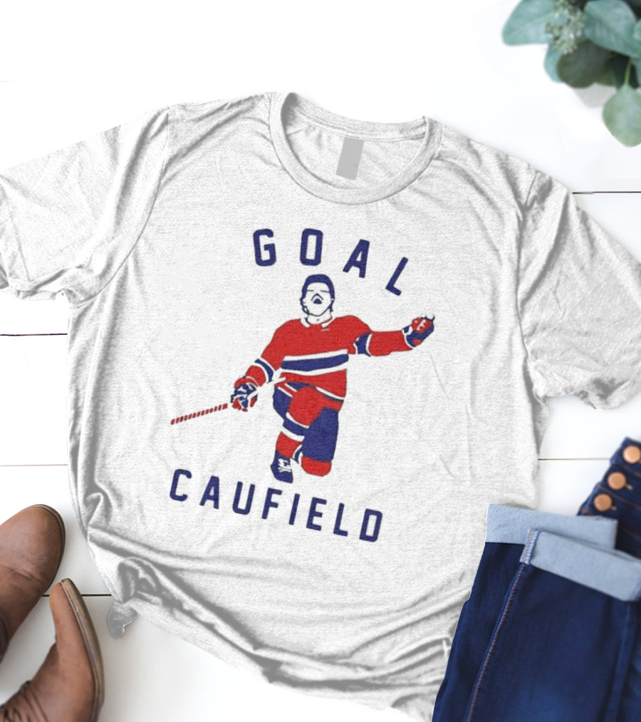 Goal Caufield Hockey Player Celebration T-Shirt
