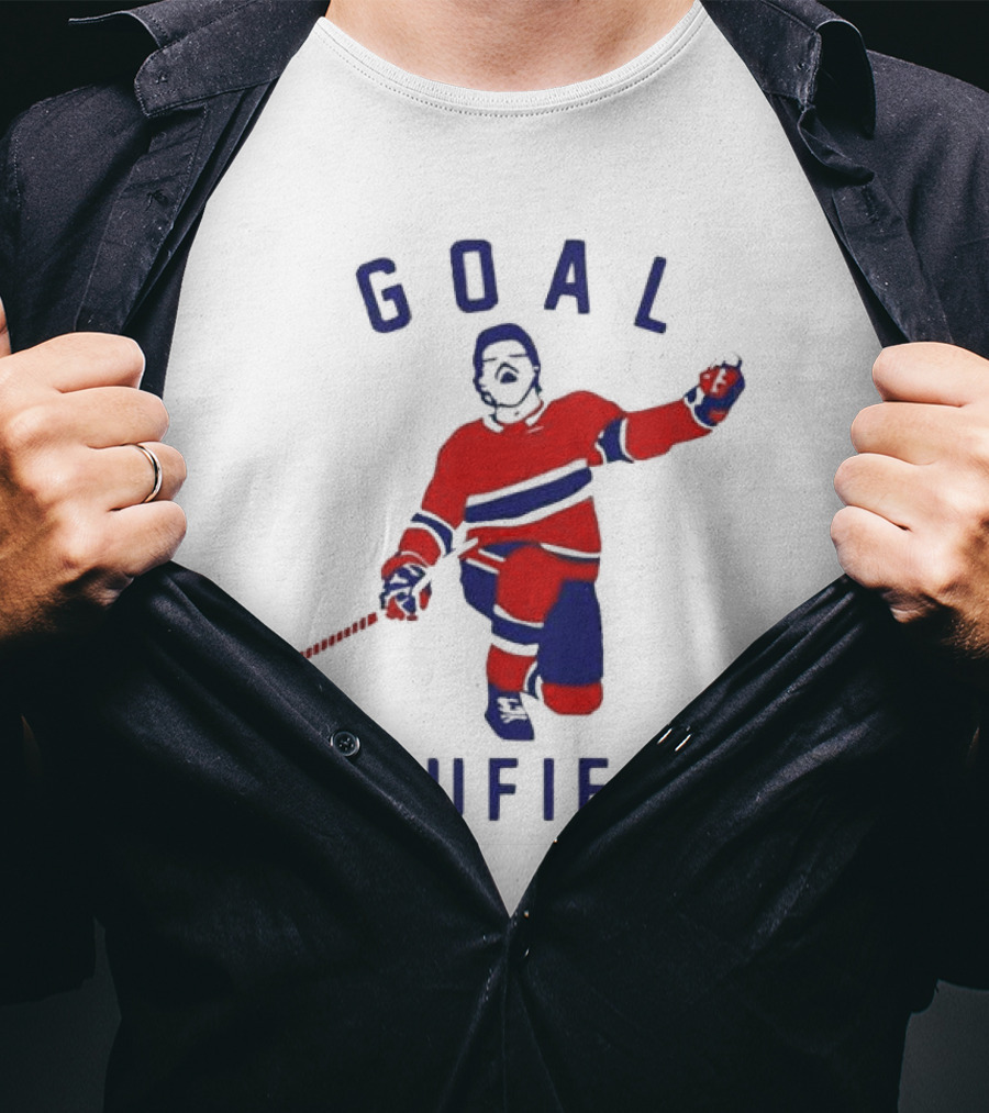 Goal Caufield Hockey Player Celebration T-Shirt