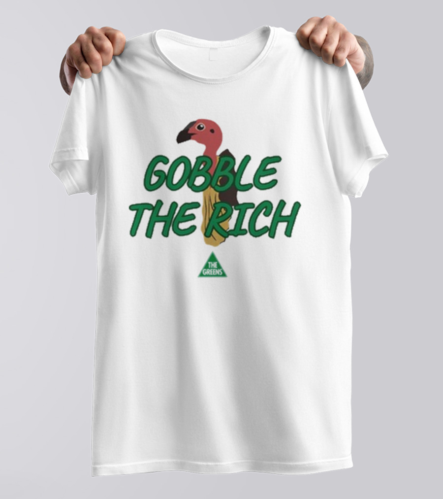 Gobble The Rich Vulture Illustration T-Shirt