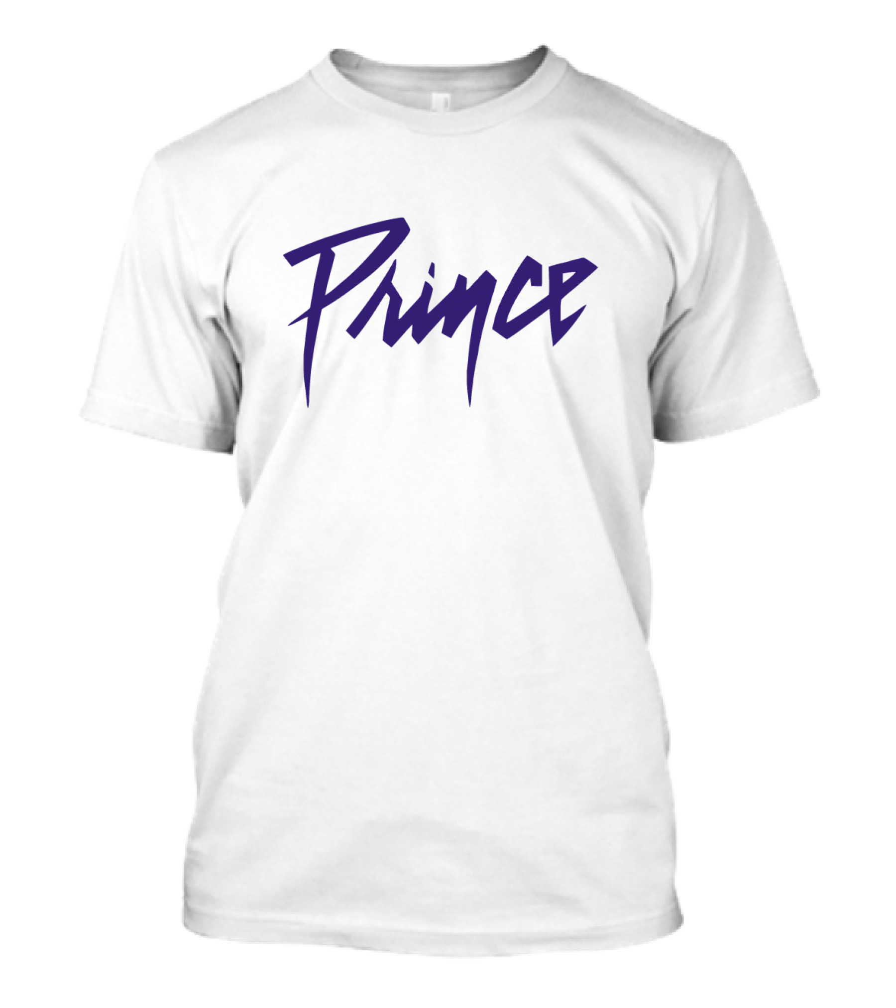 Prince Logo Vintage Style Purple Text T-Shirt