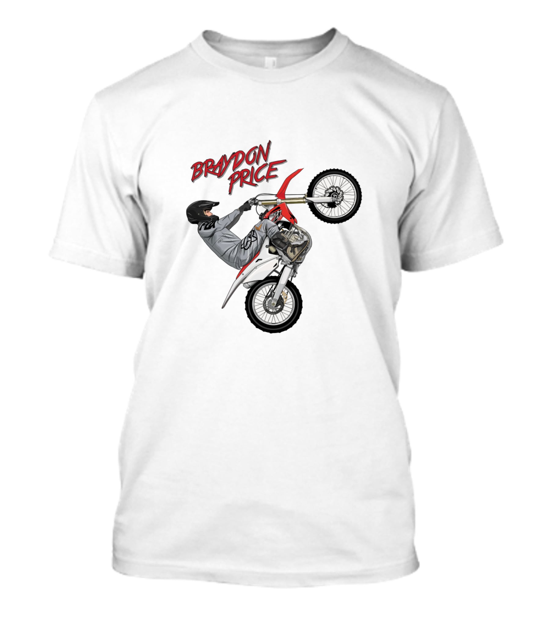 Braydon Price Motocross Stunt Rider Wheelie Bike T-Shirt