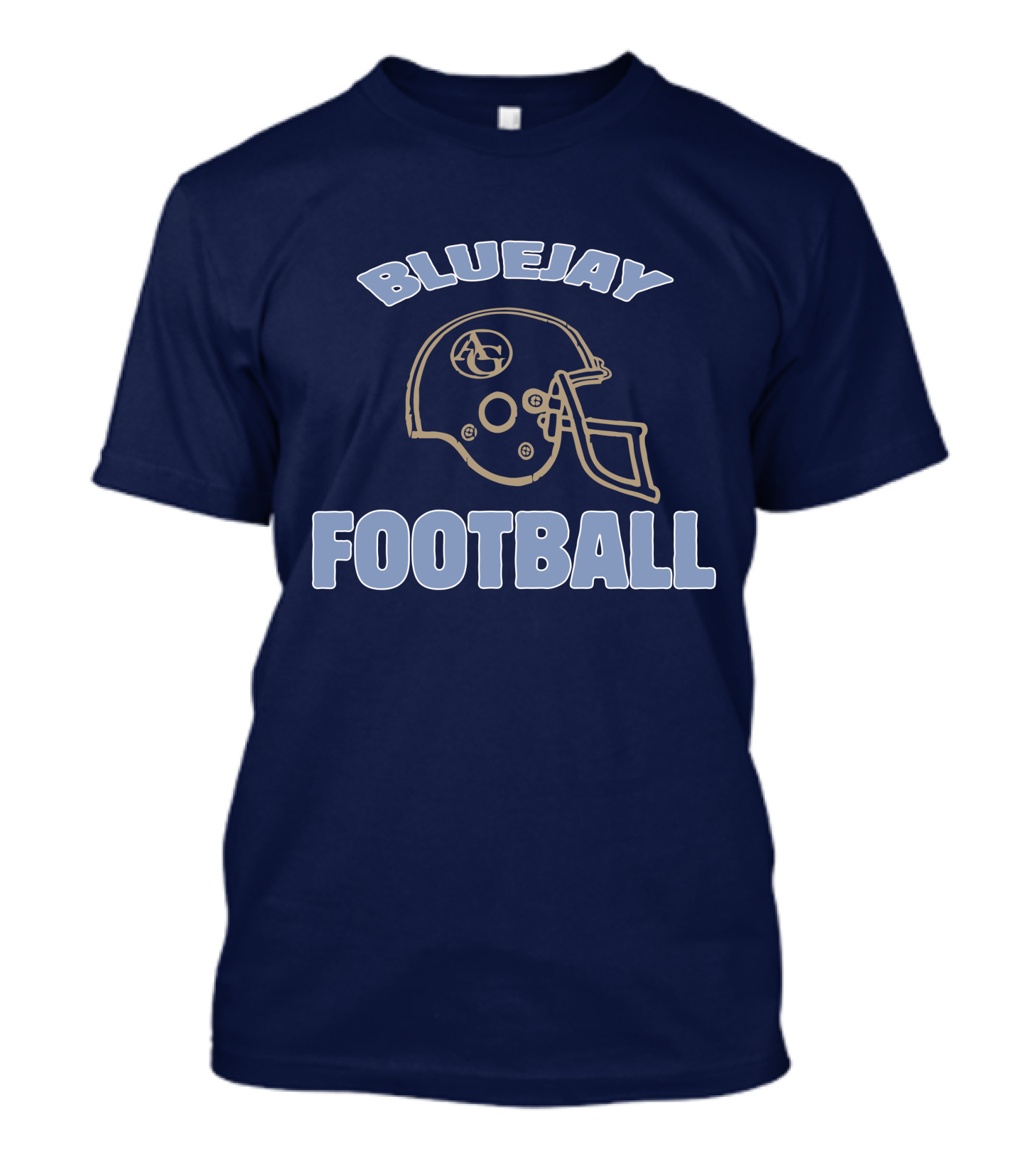Bluejay Football AG Helmet T-Shirt