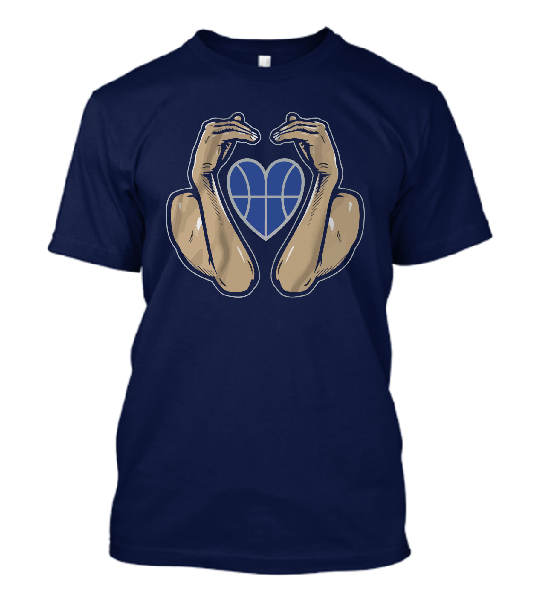 Get Your Arm Heart Dallas Basketball Embrace T-Shirt