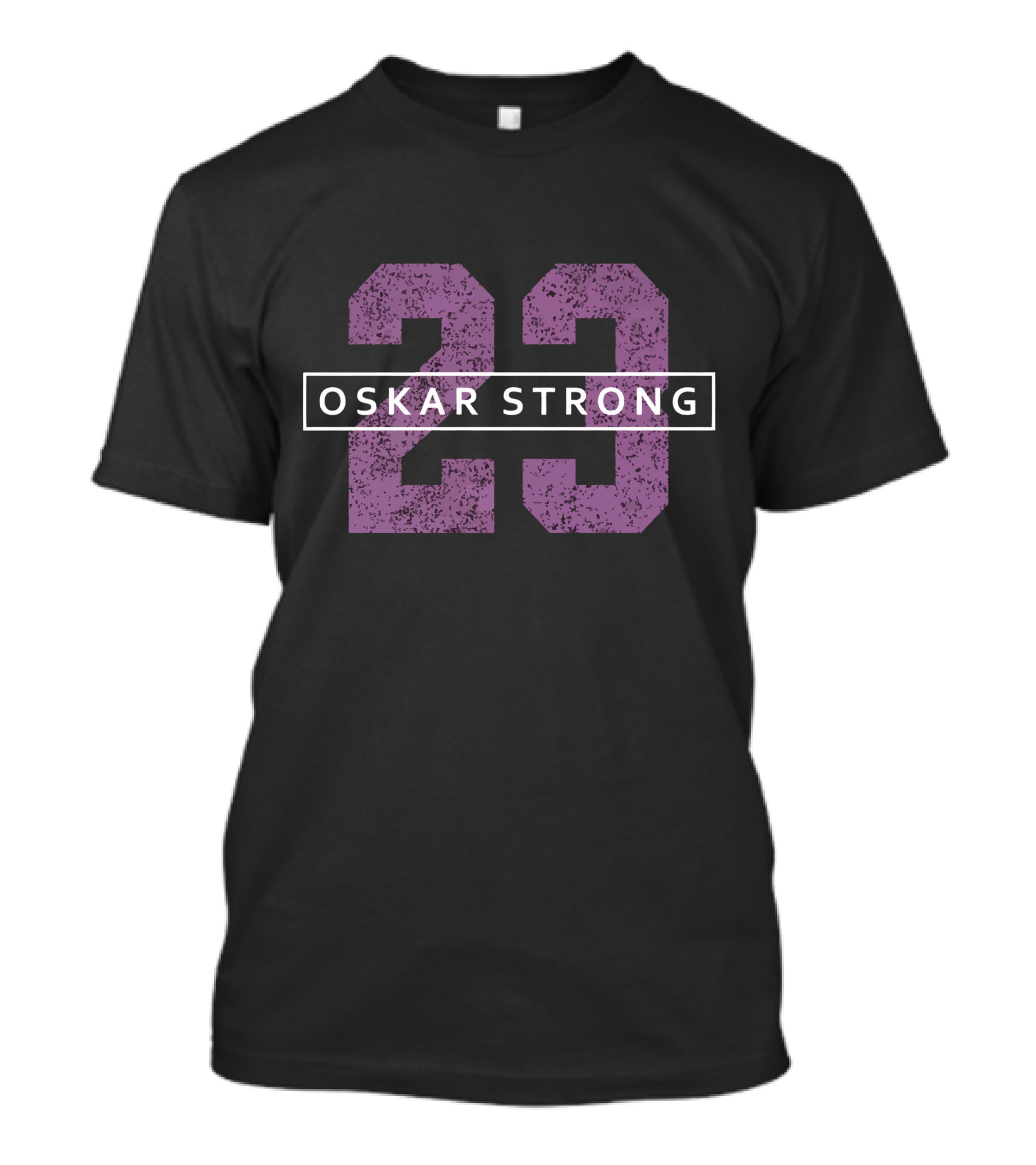 Oskar Strong 23 Purple Number T-Shirt