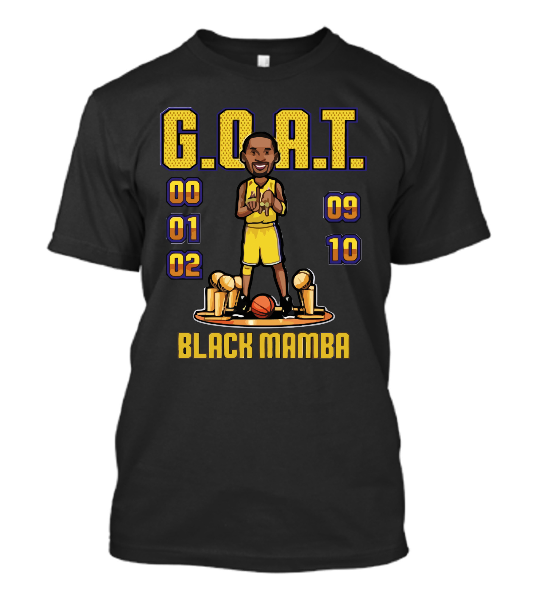 G.O.A.T. Black Mamba 00 01 02 09 10 T-Shirt
