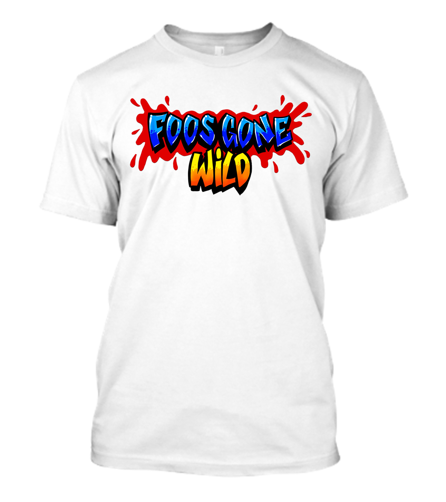 Foos Gone Wild Colorful Graffiti T-Shirt