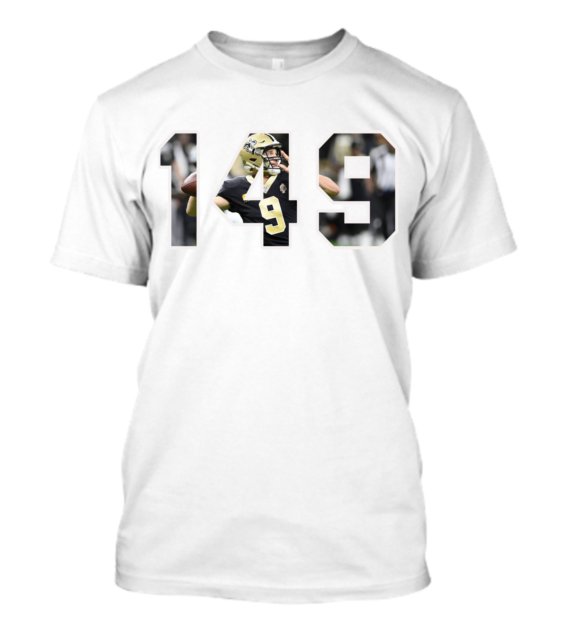 Drew Brees 149 Football Quarterback New Orleans Saints T-Shirt