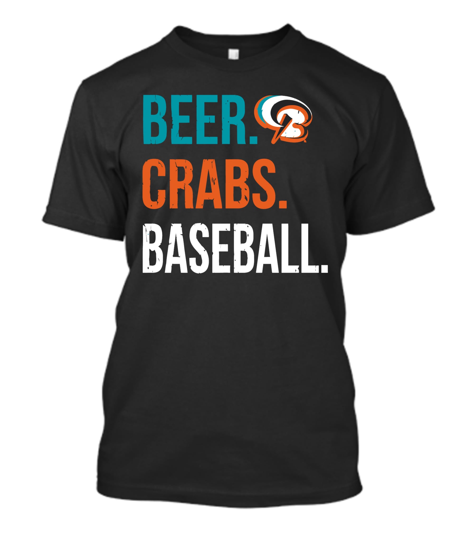 Beer Crabs Baseball Baltimore Orioles Logo Letter B T-Shirt