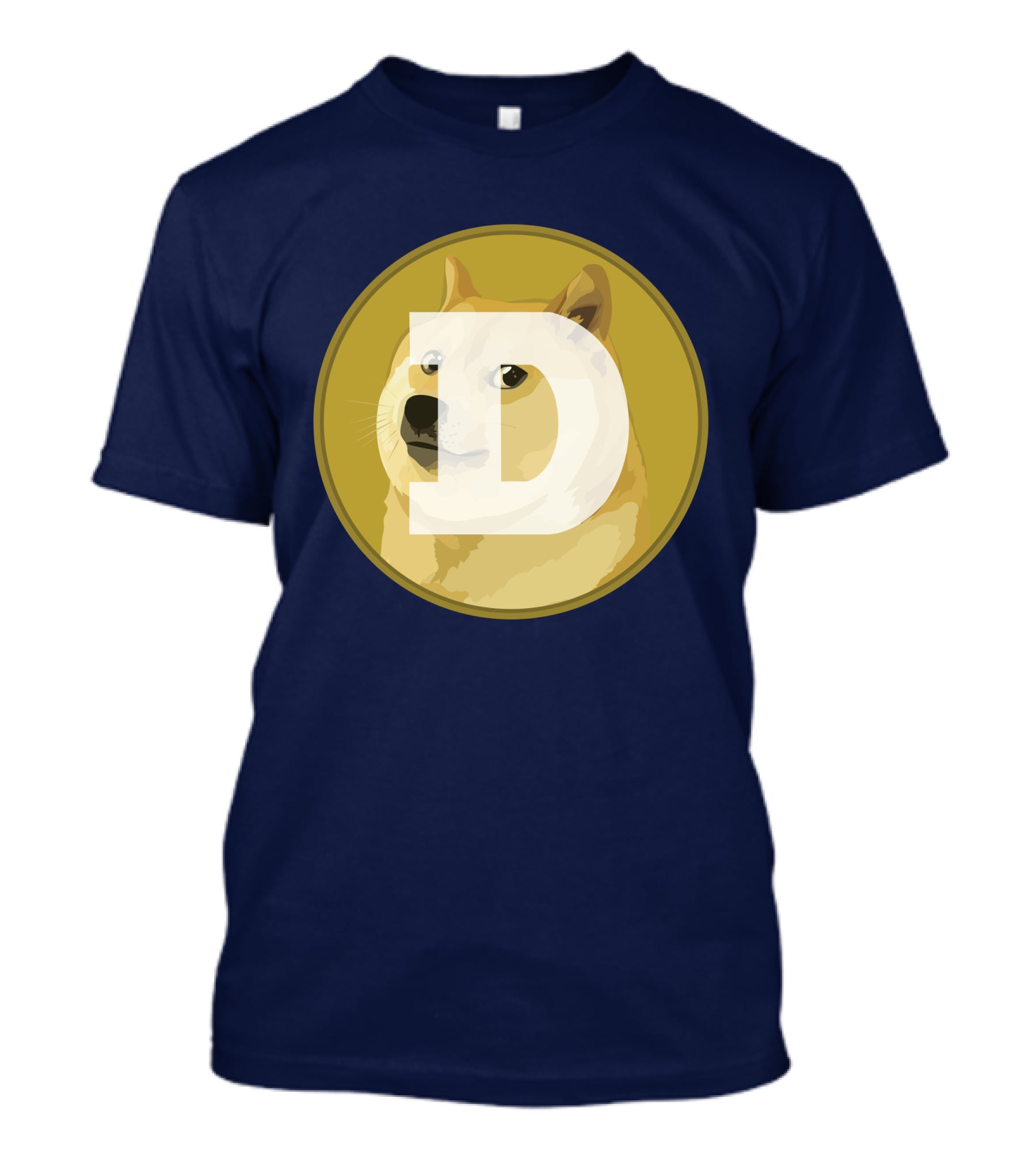 Dogecoin Dog Meme Cryptocurrency Icon D Letter T-Shirt
