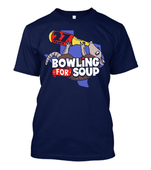 Bowling For Soup 27 Years Armadillo Texas T-Shirt