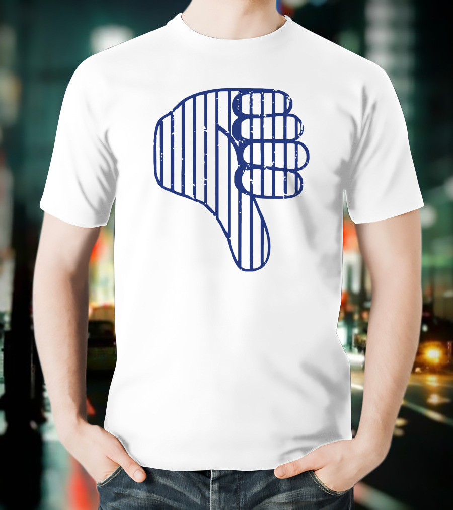 Thumbs Down New York Baseball Todd Frazier Striped T-Shirt