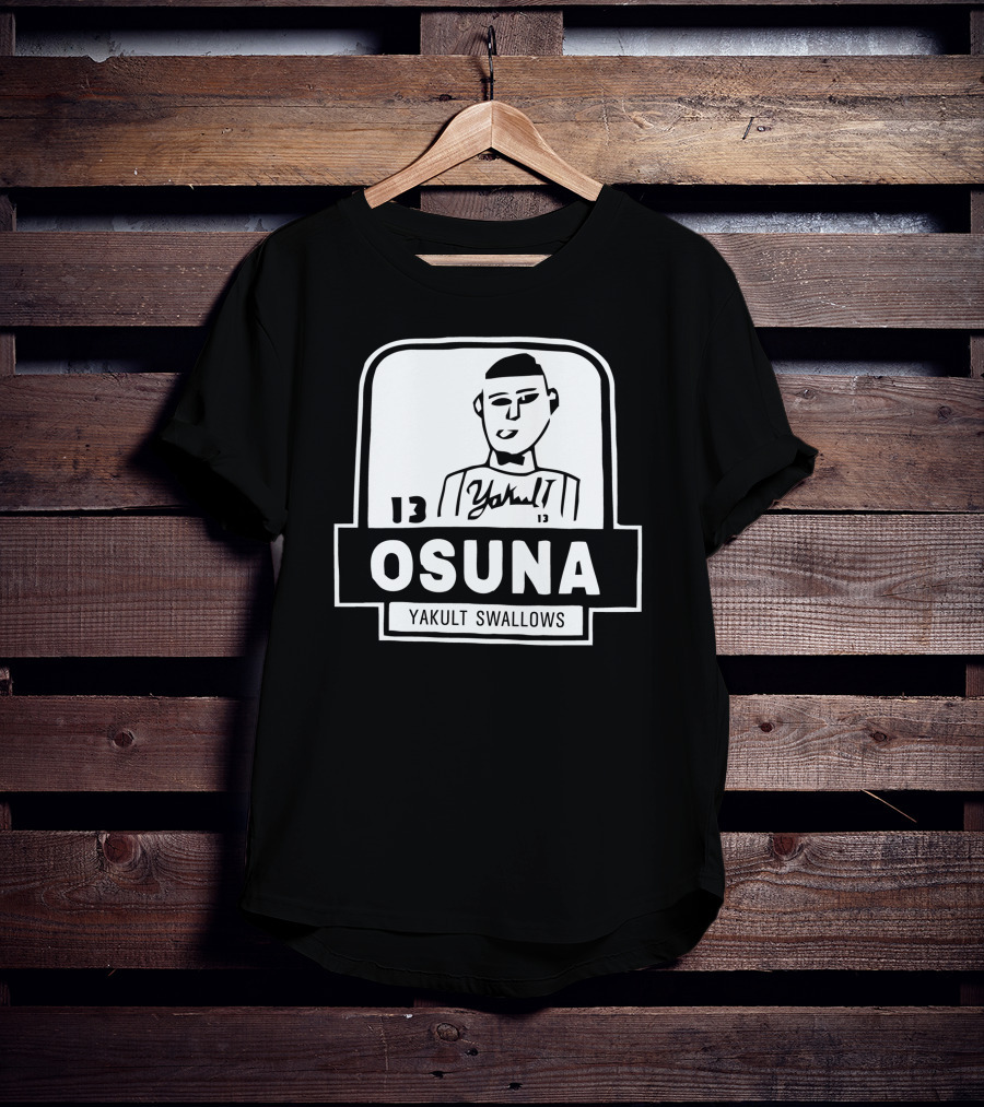 Jose Osuna Number 13 Yakult Swallows Baseball T-Shirt