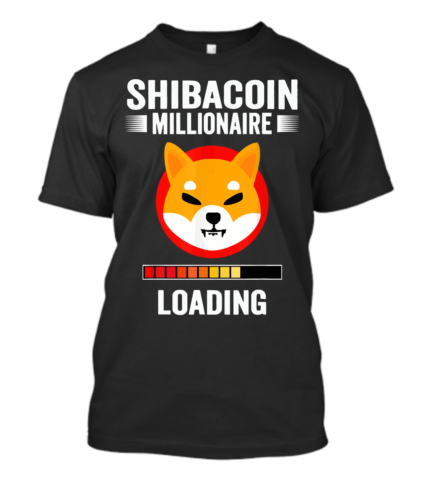SHIBACOIN MILLIONAIRE LOADING ICONIC DOGE FACE T-Shirt