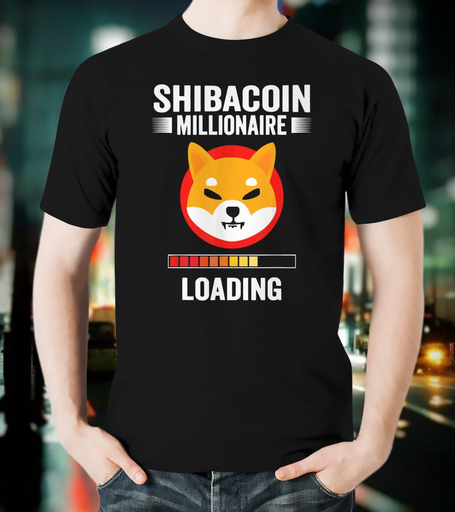 SHIBACOIN MILLIONAIRE LOADING ICONIC DOGE FACE T-Shirt