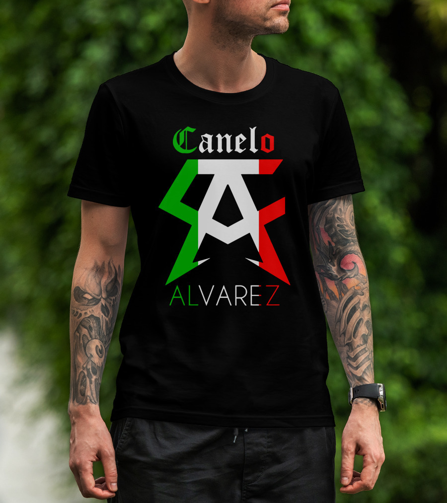 Canelo Alvarez Mexican Flag Colors CA T-Shirt